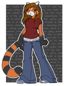 Rating: Safe Score: 0 Tags: accessory anthro biped black_body black_fur border bottomwear brown_eyes brown_hair clothed clothing denim denim_bottomwear denim_clothing domestic_cat e621 english_text felid feline felis female footwear front_view fully_clothed fur gloves_(marking) hair hair_accessory hairclip jeans looking_at_viewer mammal markings obliviousally orange_body orange_fur outline outside_border pants parallel_clips shirt shoes smile solo standing stripes tail text topwear white_body white_fur User: bunchy7s Rating: Safe Score: 0 Tags: accessory anthro biped black_body black_fur border bottomwear brown_eyes brown_hair clothed clothing denim denim_bottomwear denim_clothing domestic_cat e621 english_text felid feline felis female footwear front_view fully_clothed fur gloves_(marking) hair hair_accessory hairclip jeans looking_at_viewer mammal markings obliviousally orange_body orange_fur outline outside_border pants parallel_clips shirt shoes smile solo standing stripes tail text topwear white_body white_fur User: bunchy7s