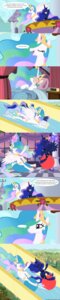 Rating: Safe Score: 0 Tags: 2013 absurd_res bed blindfold blue_eyes clock comic crown dialogue e621 ellipsis english_text equid equine feathered_wings feathers female feral friendship_is_magic furniture gold_(metal) hair hasbro headgear hi_res horn jewelry long_image lying mammal multicolored_hair my_little_pony mythological_creature mythological_equine mythology necklace pillow princess princess_celestia_(mlp) princess_luna_(mlp) purple_eyes royalty slide space_hopper stonebolt tail tall_image text url water_slide winged_unicorn wings User: bunchy7s