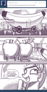 Rating: Questionable Score: 0 Tags: apple ask_blog banana comic crown cutie_mark dialogue e621 english_text equid equine female feral food friendship_is_magic fruit group hair hasbro headgear horn john_joseco long_hair mammal monochrome my_little_pony mythological_creature mythological_equine mythology plant princess princess_celestia_(mlp) royalty signature text tiara tumblr unicorn user_avatar vehicle wagon User: bunchy7s Rating: Questionable Score: 0 Tags: apple ask_blog banana comic crown cutie_mark dialogue e621 english_text equid equine female feral food friendship_is_magic fruit group hair hasbro headgear horn john_joseco long_hair mammal monochrome my_little_pony mythological_creature mythological_equine mythology plant princess princess_celestia_(mlp) royalty signature text tiara tumblr unicorn user_avatar vehicle wagon User: bunchy7s