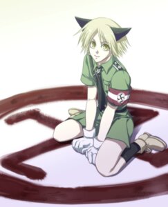 Rating: Safe Score: 0 Tags: accessory animal_humanoid armband blonde_hair cat_humanoid clothing e621 felid felid_humanoid feline feline_humanoid footwear german gloves hair handwear hellsing human humanoid legwear male mammal mammal_humanoid military nazi necktie paint sauwastika schrodinger_(hellsing) smile socks solo swastika uniform unknown_artist waffen-ss yellow_eyes User: bunchy7s Rating: Safe Score: 0 Tags: accessory animal_humanoid armband blonde_hair cat_humanoid clothing e621 felid felid_humanoid feline feline_humanoid footwear german gloves hair handwear hellsing human humanoid legwear male mammal mammal_humanoid military nazi necktie paint sauwastika schrodinger_(hellsing) smile socks solo swastika uniform unknown_artist waffen-ss yellow_eyes User: bunchy7s