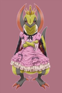 Rating: Safe Score: 0 Tags: 2013 bored claws clothed clothed_feral clothing crossed_arms crown digital_drawing_(artwork) digital_media_(artwork) e621 feet female feral front_view full-length_portrait generation_5_pokemon haxorus headgear lazy looking_at_viewer nintendo outline pink_background pink_clothing pokemon pokemon_(species) portrait princess quantumjinx red_eyes royalty scalie simple_background solo standing tail toe_claws toes User: bunchy7s
