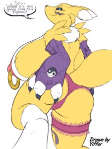 Rating: Questionable Score: 0 Tags: 2011 accessory anthro badgerben bandai_namco barbell_piercing big_breasts big_butt biped black_sclera blue_eyes breasts butt butt_grab camel_toe canid canine clothed clothing colored countershading dialogue digimon digimon_(species) e621 english_text female fur fuzzydragon garter hand_on_butt huge_breasts hyper hyper_breasts looking_back mammal multicolored_body multicolored_fur nipple_barbell nipple_piercing nipples panties piercing renamon simple_background smile solo tail text topless two_tone_body two_tone_fur underwear white_background white_body white_fur yellow_body yellow_fur yellow_tail yin_yang User: bunchy7s