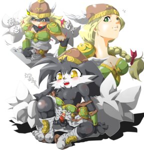 Rating: Explicit Score: 0 Tags: 2009 anthro armor bandai_namco belt blonde_hair blush bodily_fluids braided_hair clothing cum cumshot domestic_cat duo e621 ejaculation erection felid feline felis female footwear ftm_transformation gender_transformation genital_fluids genitals green_eyes hair headgear helmet hi_res klonoa klonoa_(series) male mammal nken orgasm orgasm_from_transformation penis ribbons rip sandals shoes simple_background transformation valkyrie valkyrie_no_densetsu white_background yellow_eyes User: bunchy7s