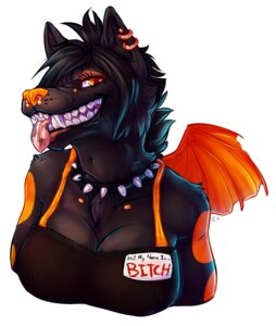 Rating: Safe Score: 0 Tags: anthro black_body black_fur black_hair breasts canid canine clothed clothing collar e621 ear_piercing english_text eyelashes fangs female fur grin hair halloween hi_res holidays looking_at_viewer mammal membrane_(anatomy) membranous_wings oceano orange_eyes piercing simple_background smile solo spiked_collar spikes teeth text tongue tongue_out wings User: bunchy7s Rating: Safe Score: 0 Tags: anthro black_body black_fur black_hair breasts canid canine clothed clothing collar e621 ear_piercing english_text eyelashes fangs female fur grin hair halloween hi_res holidays looking_at_viewer mammal membrane_(anatomy) membranous_wings oceano orange_eyes piercing simple_background smile solo spiked_collar spikes teeth text tongue tongue_out wings User: bunchy7s