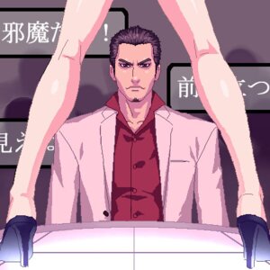 Rating: Questionable Score: 0 Tags: ! 1:1 1boy 1girls clothed deadpan facial_hair female formal fully_clothed goatee hard_pixels high_heels human japanese_text kiryu_kazuma legs like_a_dragon_(series) lowres male male_focus masculine_male no_shoes pumps rgg_studio rule34 ryuu_ga_gotoku serious serious_face serious_look shoes strip_club stripper suit text translation_request unamused unimpressed video_games yakuza_(series) zen User: bunchy7s