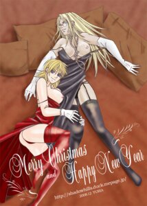 Rating: Questionable Score: 0 Tags: 00s 2000s 2008 2girls bed black_panties blonde_hair blue_eyes breasts christmas dated dress female garter_belt glasses gloves hellsing holidays human human_only integra_hellsing jewelry long_hair multiple_females multiple_girls necklace panties red_panties rule34 seras_victoria stockings straight_hair thighhighs year yuri User: bunchy7s