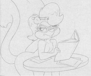 Rating: Safe Score: 0 Tags: 2011 anthro big-e6 big_tail book breasts e621 eyelashes eyewear eyewear_only featureless_breasts female fifi_la_fume fingers glasses hi_res holding_book holding_object long_eyelashes mammal mephitid monochrome mouth_closed nude pencil_(object) pencil_behind_ear reading reading_book round_eyewear round_glasses skunk solo tail tiny_toon_adventures toony warner_brothers wearing_eyewear wearing_glasses User: bunchy7s