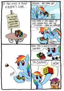 Rating: Safe Score: 0 Tags: 2011 angry blue_body blue_feathers blue_fur cheat clever comic duo e621 english_text equid equine feathered_wings feathers female feral friendship_is_magic fur hair hasbro iygaparc kinkyturtle mammal mouth_hold multicolored_hair my_little_pony mythological_creature mythological_equine mythology pegasus purple_eyes rainbow_dash_(mlp) rainbow_hair rubik's_cube scootaloo_(mlp) simple_background smile tail text toy white_background wings young young_feral User: bunchy7s