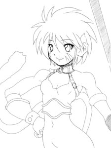 Rating: Safe Score: 0 Tags: 3:4 animal_humanoid biped black_and_white bottomless breath_of_fire capcom cat_humanoid clothed clothing e621 felid felid_humanoid feline feline_humanoid female hair hand_on_hip humanoid katt_(breath_of_fire) line_art mammal mammal_humanoid monochrome portrait raised_tail short_hair simple_background smile solo staff tail three-quarter_portrait three-quarter_view unknown_artist white_background User: bunchy7s