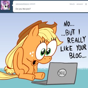 Rating: Safe Score: 0 Tags: 1:1 anthro applejack_(mlp) ask_blog ask_jappleack asking blonde_hair clothing computer cowboy_hat dell dialogue e621 earth_pony electronics ellipsis english_text equid equine eyelashes featureless_feet featureless_hands feet female friendship_is_magic grass green_eyes hair hasbro hat headgear headwear horse hotdiggedydemon laptop mammal mane my_little_pony plant pony ponytail semi-anthro solo sweetie_belle_(mlp) tail text toony tumblr user_message username User: bunchy7s Rating: Safe Score: 0 Tags: 1:1 anthro applejack_(mlp) ask_blog ask_jappleack asking blonde_hair clothing computer cowboy_hat dell dialogue e621 earth_pony electronics ellipsis english_text equid equine eyelashes featureless_feet featureless_hands feet female friendship_is_magic grass green_eyes hair hasbro hat headgear headwear horse hotdiggedydemon laptop mammal mane my_little_pony plant pony ponytail semi-anthro solo sweetie_belle_(mlp) tail text toony tumblr user_message username User: bunchy7s
