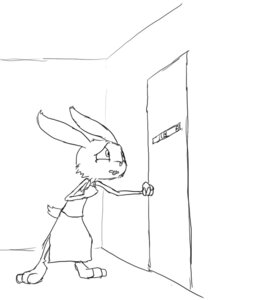 Rating: Safe Score: 0 Tags: anthro barefoot black_and_white bottomwear buckteeth clothed clothing door doorway e621 feet female fingers flat_chested fur lagomorph leporid line_art long_ears mammal monochrome obscured_character rabbit ruby_(rq) ruby_quest scared shirt sketch skinny_anthro skinny_female skirt solo standing stitches_(rq) tail tank_top teeth topwear unknown_artist User: bunchy7s