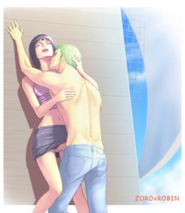Rating: Explicit Score: 0 Tags: 1boy 1girls 2d against_wall arms_around_partner aroused artist_request black-haired_female black_hair black_skirt clothed clothed_sex consensual crop_top earrings female female_torso fingering green-haired_male green_hair hand_against_wall hand_under_skirt happy happy_sex horny horny_female hug jeans jewelry kissing kissing_neck male muscles navel nico_robin one_piece penis pirate pre-timeskip roronoa_zoro rule34 sex ship skirt sky standing straight straight_hair topless topless_male vulva_handjob wholesome User: bunchy7s