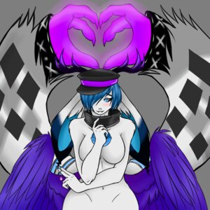 Rating: Safe Score: 0 Tags: 1:1 absurd_res alpha_channel anthro antlers bell bell_collar big_ears black_markings black_sclera blue_eyes blue_hair blue_nails blush bracelet breasts butt_wings clothing collar colored_nails e621 feathered_wings feathers featureless_breasts female floppy_ears fluffy fur gesture hair hair_over_eye half-length_portrait hat headgear headwear heart_gesture heart_symbol hi_res horn jewelry lagomorph long_ears love mammal markings mostly_nude nails navel nude one_eye_obstructed portrait purple_body purple_feathers rhine rhine_ruhime shy simple_background smile solo transparent_background unusual_wing_placement white_body white_fur wide_hips wings wolpertinger User: bunchy7s