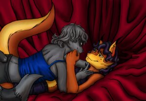 Rating: Questionable Score: 0 Tags: anthro canid canine canon_couple carmelita_fox clothing crossgender duo e621 ear_piercing female fox ftm_crossgender hair male male/female mammal mtf_crossgender piercing procyonid raccoon romantic romantic_couple sariels-hope sly_cooper sly_cooper_(series) sony_corporation sony_interactive_entertainment sucker_punch_productions User: bunchy7s