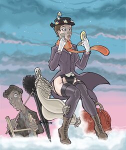 Rating: Explicit Score: 0 Tags: 1boy 1girls bag bill_mudron clothing cloud disney edwardian female garter_belt garters ladder lingerie male mary_poppins mary_poppins_(character) panties partial_nudity rule34 stockings umbrella wide_hips User: bunchy7s