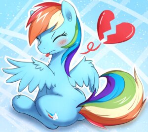 Rating: Safe Score: 0 Tags: 2013 abstract_background aymint blue_body blue_feathers blue_fur blush broken_heart butt cutie_mark e621 equid equine eyes_closed feathered_wings feathers female feral fluffy friendship_is_magic fur hair hasbro heart_symbol looking_back mammal multicolored_hair multicolored_tail my_little_pony mythological_creature mythological_equine mythology pegasus rainbow_dash_(mlp) rainbow_hair rainbow_tail simple_background sitting solo tail tongue tongue_out upset wings User: bunchy7s