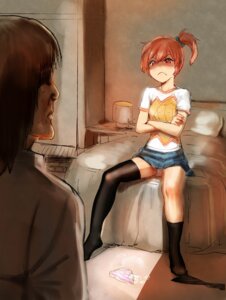Rating: Explicit Score: 0 Tags: :< angry bed black_socks bow_(artist) bow_(bhp) crossed_arms cum cum_on_clothes female frown highres legs on_bed orange_eyes orange_hair original panties pantyshot pillow rule34 short_hair side_ponytail sitting skirt sock_pull socks striped striped_panties sweatdrop thigh_socks thighhighs underwear User: bunchy7s