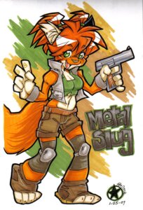 Rating: Safe Score: 0 Tags: 2007 animethegreat anthro canid canine e621 female fox gesture gun hand_gesture handgun holding_gun holding_object holding_ranged_weapon holding_weapon mammal metal_slug pistol ranged_weapon solo tail v_sign weapon User: bunchy7s