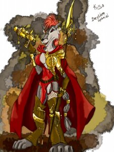 Rating: Safe Score: 0 Tags: alternative_fashion anthro armor big_breasts breasts canid canine canis e621 fantasy female mammal monk_wolf nipple_outline solo steampunk tail warrior weapon wolf User: bunchy7s