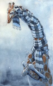 Rating: Safe Score: 0 Tags: abstract_background ambiguous_gender breath cloven_hooves cold e621 feral furgonomics giraffe giraffid glagla hibbary hooves horn long_neck mammal ossicone outside scarf shaded shaking shivering simple_background snow soft_shading solo spots traditional_media_(artwork) trembling winter User: bunchy7s