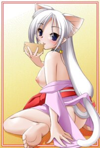 Rating: Explicit Score: 0 Tags: animal_ears ass blush breasts cat_ears cat_girl catgirl collar female japanese_clothes kimono long_hair nekomimi no_panties open_clothes open_shirt rule34 tail User: bunchy7s