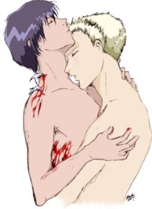 Rating: Explicit Score: 0 Tags: 2boys blonde_hair blood blue_hair hug hugging legato_bluesummers male millions_knives multiple_boys multiple_males nude rule34 short_hair tagme trigun yaoi User: bunchy7s