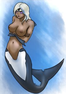 Rating: Explicit Score: 0 Tags: 2012 accessory aquatic big_breasts blue_background blue_highlights breasts brown_body brown_nipples brown_skin cetacean countershade_tail countershading crossed_arms dark_body dark_skin digital_media_(artwork) dolphin e621 female fin fish_tail floating front_view full-length_portrait genitals grey_body grey_skin hair headband highlights_(coloring) holding_breast humanoid_face humanoid_merfolk mammal merfolk nipples nude oceanic_dolphin open_mouth orca portrait purple_eyes s0lus shy simple_background solo split_form swimming tail tail_fin three-quarter_view toothed_whale underwater vulva water white_body white_countershading white_hair white_skin User: bunchy7s