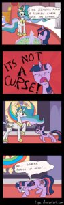 Rating: Safe Score: 0 Tags: 2012 comic crown cutie_mark e621 english_text equid equine feathered_wings feathers female feral friendship_is_magic fur gold_(metal) hair hasbro headgear hi_res horn jewelry mammal multicolored_hair my_little_pony mythological_creature mythological_equine mythology necklace princess_celestia_(mlp) purple_body purple_eyes purple_fur purple_hair quadruped tail text tifu twilight_sparkle_(mlp) two_tone_hair unicorn winged_unicorn wings User: bunchy7s