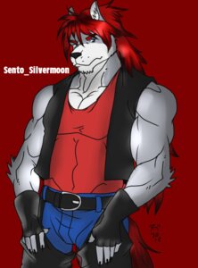 Rating: Safe Score: 0 Tags: 2013 abs anthro biceps big_muscles canid canine canis e621 fur hair hentist male mammal muscular muscular_anthro muscular_male pecs pose red_hair sento_silvermoon solo tail text wolf User: bunchy7s