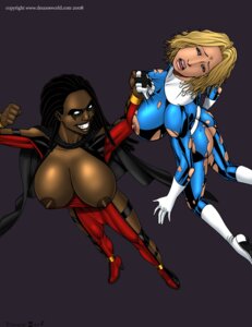 Rating: Explicit Score: 0 Tags: 2008 2girls blonde_hair breasts breasts_out dark-skinned_female dark_skin deuce deuceworld dreadlocks fantastic_four female female_only human human_only interracial invisible_woman light-skinned_female light_skin marvel marvel_comics multiple_females multiple_girls rule34 sue_storm thugerella User: bunchy7s