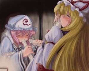 Rating: Explicit Score: 0 Tags: blush female flx hair_ribbon hat long_hair pink_hair ribbon rule34 sexually_suggestive short_hair touhou yukari_yakumo yuyuko_saigyouji User: bunchy7s Rating: Explicit Score: 0 Tags: blush female flx hair_ribbon hat long_hair pink_hair ribbon rule34 sexually_suggestive short_hair touhou yukari_yakumo yuyuko_saigyouji User: bunchy7s