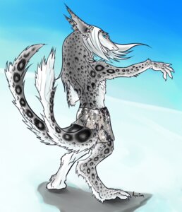 Rating: Safe Score: 0 Tags: 2_tails bottomwear camo clothed clothing e621 fawkeswinchester kryvian male mammal multi_tail outside sergal shorts snow solo tail topless winter User: bunchy7s