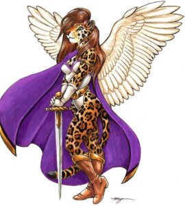 Rating: Safe Score: 0 Tags: anthro armor brown_spots e621 feathered_wings feathers felid female hair jaguar leopard leopard_spots mammal megan_giles melee_weapon pallium pantherine solo spots sword tail weapon wings User: bunchy7s