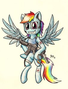 Rating: Safe Score: 0 Tags: 2013 anthro blue_body blue_feathers blue_fur cutie_mark e621 electronics equid equine feathered_wings feathers female friendship_is_magic fur gun hair handgun hasbro hi_res looking_at_viewer mammal microphone multicolored_hair multicolored_tail my_little_pony mythological_creature mythological_equine mythology pegasus pistol punkpega purple_eyes rainbow_dash_(mlp) rainbow_hair rainbow_tail ranged_weapon simple_background solo tail traditional_media_(artwork) weapon white_background wings User: bunchy7s