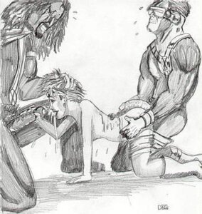 Rating: Explicit Score: 0 Tags: 1girls 2boys cyclops_(x-men) dark-skinned_male dark_skin dash_riprock female interracial jubilee lucas_bishop male marvel marvel_comics monochrome multiple_boys multiple_males rule34 scott_summers sex spitroast straight_hair threesome x-men User: bunchy7s