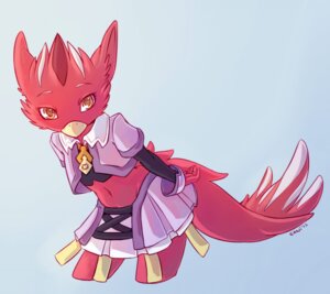 Rating: Safe Score: 0 Tags: anthro avian beak biped bird bottomwear caninelove cardinal_(bird) clothed clothing cosplay crossdressing digital_media_(artwork) e621 eyebrows feathers femboy leaning leaning_forward looking_at_viewer male midriff navel nekra northern_cardinal orange_eyes oscine passerine recettear red_body red_feathers shaded skirt solo standing tail tail_feathers tail_over_skirt topwear vest User: bunchy7s