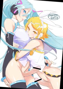 Rating: Explicit Score: 0 Tags: 2d 2futas 2girls aqua_hair artist_request bangs bar_censor bare_shoulders big_breasts black_sleeves black_thighhighs blonde_hair blue_eyes blue_hair blush bottomless breasts censored collared_shirt color detached_sleeves english_text futa_only futanari hair_ornament hair_ribbon hairclip hatsune_miku headphones headset huge_breasts intersex kagamine_rin large_breasts light-skinned_futa light_skin long_hair long_sleeves multiple_girls multiple_penises orange_eyes partially_clothed penis penises_touching rule34 shirt short_hair simple_background sketch sleeveless sleeveless_shirt sleeves teeth text thighhighs twintails very_long_hair vocaloid white_background white_hairclip white_shirt yellow_eyes User: bunchy7s