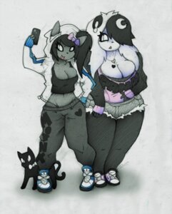 Rating: Safe Score: 0 Tags: 2000s_theme 2013 adidas alternative_fashion anthro big_breasts black_hair bottomwear breasts cellphone clothed clothing crop_top domestic_cat duo e621 electronics english_text felid feline felis female female_anthro footwear fur-trimmed_jacket fur_trim_(clothing) gangster hair heart_symbol hoodie huge_breasts jacket luna_paws mammal minx_kitten navel nike overweight pants phone ponytail pupils scene_(fashion) scene_haircut shirt shoes shorts simple_background slit_pupils smartphone smokyjai sneakers streetwear tattoo text text_on_bottomwear text_on_clothing text_on_pants text_on_shirt text_on_topwear thick_thighs topwear wide_hips y2k_(fashion) User: bunchy7s