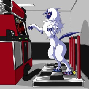 Rating: Safe Score: 0 Tags: 1:1 2009 absol ambiguous_gender arcade arcade_machine bemani blue_body blush bodily_fluids calls claw_toes dance_dance_revolution dancing e621 eo_12 feral fur game_screen gaming generation_3_pokemon horn in_the_groove inside konami nintendo playing playing_video_game pokemon pokemon_(species) red_eyes rhythm_game screen solo standing sweat tail white_body white_fur User: bunchy7s