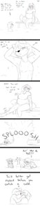 Rating: Questionable Score: 0 Tags: 2013 absurd_res anthro big_breasts blush breasts comic dialogue digital_drawing_(artwork) digital_media_(artwork) domestic_cat duo e621 english_text eye_contact felid feline felis female flirting hair heart_symbol hi_res long_image looking_at_another male mammal monochrome nude slightly_chubby slypon smile swimming tall_image text water User: bunchy7s