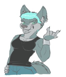 Rating: Safe Score: 0 Tags: anthro blue_hair bottomwear breasts canid canine canis claws clothing denim denim_bottomwear denim_clothing e621 female fenni frozen_over grin hair jeans mammal pants piercing shirt short_hair smile solo tank_top topwear wolf User: bunchy7s