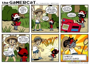 Rating: Safe Score: 0 Tags: brown_hair bug_catcher bug_catcher_(pokemon) butterfly_net clothing comic dialogue domestic_cat e621 ellipsis english_text felid feline felis gamercat_(character) grid_layout hair hat headgear headwear holding_net holding_object holding_pokeball holding_pokedex human humor male mammal net nintendo open_mouth pokeball pokedex pokemon pokemon_trainer samantha_whitten six_frame_image speech_bubble standard_pokeball teeth text the_gamercat tongue url User: bunchy7s Rating: Safe Score: 0 Tags: brown_hair bug_catcher bug_catcher_(pokemon) butterfly_net clothing comic dialogue domestic_cat e621 ellipsis english_text felid feline felis gamercat_(character) grid_layout hair hat headgear headwear holding_net holding_object holding_pokeball holding_pokedex human humor male mammal net nintendo open_mouth pokeball pokedex pokemon pokemon_trainer samantha_whitten six_frame_image speech_bubble standard_pokeball teeth text the_gamercat tongue url User: bunchy7s