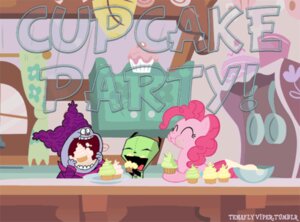 Rating: Safe Score: 0 Tags: animated animated_gif anthro cartoon_network chowder chowder_(series) crossover cupcake domestic_cat e621 earth_pony eating epilepsy_warning equid equine felid feline felis female food friendship_is_magic gir_(invader_zim) group hair hasbro horse invader_zim low_res male mammal my_little_pony nickelodeon party pinkie_pie_(mlp) pony short_playtime tail tenaflyviper User: bunchy7s