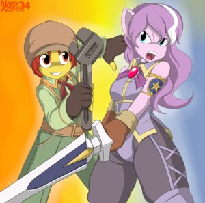 Rating: Safe Score: 0 Tags: 2013 absurd_res amber_eyes anthro anthrofied apple_bloom_(mlp) blue_eyes clothing diamond_tiara_(mlp) duo e621 earth_pony equid equine female fingerless_gloves friendship_is_magic gloves hair handwear hasbro hat headgear headwear hi_res holding_melee_weapon holding_object holding_sword holding_tool holding_weapon holding_wrench horse mammal marik_azemus34 melee_weapon multicolored_hair my_little_pony pink_hair pony red_hair sword the_dark_cloud tools two_tone_hair weapon white_hair wrench User: bunchy7s