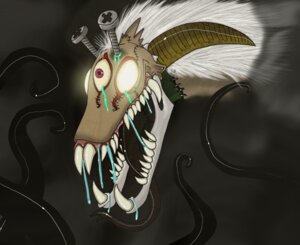 Rating: Questionable Score: 0 Tags: 3_eyes ambiguous_gender aquatic blood bodily_fluids bone bust_portrait canid canine canis demon digital_media_(artwork) domestic_dog dragon drooling e621 eel fish horn mammal monster multi_eye mythological_creature mythological_scalie mythology nightmare_fuel patchwork_monster portrait practice saliva scalie screws skull skull_head smoke solo teeth tentacles unknown_species vonder vonderdevil voodoo User: bunchy7s