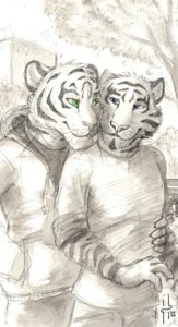 Rating: Safe Score: 0 Tags: 2010 5_fingers anthro blue_eyes bottomwear claws clothed clothing detailed detailed_background duo e621 eye_contact felid fingers fully_clothed green_eyes greyscale hoodie hufnaar hug looking_aside looking_at_another male male/male mammal monochrome outside pantherine park rolled_up_sleeves sketch skirt smile spot_color standing stripes sweater tiger toony topwear whiskers User: bunchy7s Rating: Safe Score: 0 Tags: 2010 5_fingers anthro blue_eyes bottomwear claws clothed clothing detailed detailed_background duo e621 eye_contact felid fingers fully_clothed green_eyes greyscale hoodie hufnaar hug looking_aside looking_at_another male male/male mammal monochrome outside pantherine park rolled_up_sleeves sketch skirt smile spot_color standing stripes sweater tiger toony topwear whiskers User: bunchy7s