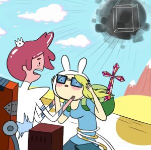 Rating: Safe Score: 0 Tags: 2012 4d adventure_time backpack black_hole blonde_hair bubble bubblegum_hair cake_the_cat candy_people_(at) cartoon_network cloud crown crystal_sword_(adventure_time) cube_(object) dbrianna duo e621 eyewear fake_ears fake_rabbit_ears female fionna_and_cake_(franchise) fionna_the_human food food_creature food_hair glasses grandfathered_content hair headgear human humanoid living_gum male mammal melee_weapon mountain nerd not_furry outside prince prince_gumball pseudo_hair royalty simple_background sky style_emulation sword weapon what_has_science_done what_have_you_done User: bunchy7s