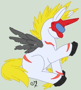Rating: Safe Score: 0 Tags: bandai_namco crossover digimon digimon_(species) e621 equid equine feathered_wings feathers fur hasbro hooves horn male mammal mask my_little_pony mythological_creature mythological_equine mythology ponification quadruped scar sitting solo sturzkampfflugzeug tail unimon white_body white_fur winged_unicorn wings User: bunchy7s