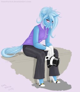 Rating: Safe Score: 0 Tags: 2011 ace_of_spades anthro anthrofied arms_bent arms_on_legs arms_on_thighs bent_legs biped blue_body blue_hair card carrying_clothing carrying_headwear clothing e621 elbows_on_legs elbows_on_thighs equid equine female footwear friendship_is_magic full-length_portrait gloves hair handwear hasbro hat headgear headwear hi_res high_heels holding_card holding_clothing holding_hat holding_headgear holding_headwear holding_object holding_single_card horn leaning_on_self legs_over_edge magician mammal my_little_pony mythological_creature mythological_equine mythology over_edge performer playing_card poor_yorick portrait purple_eyes shoes simple_background sitting smile solo spades_(suit) suit_symbol tail toony top_hat topwear trixie_(mlp) unicorn vest wrists_together User: bunchy7s