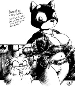 Rating: Explicit Score: 0 Tags: anthro black_and_white bottomless clothed clothing comic domestic_cat drake_fenwick duo e621 english_text felid feline felis female genitals goblin humanoid mammal melee_weapon monochrome skimpy sword text vulva wardrobe_malfunction weapon User: bunchy7s